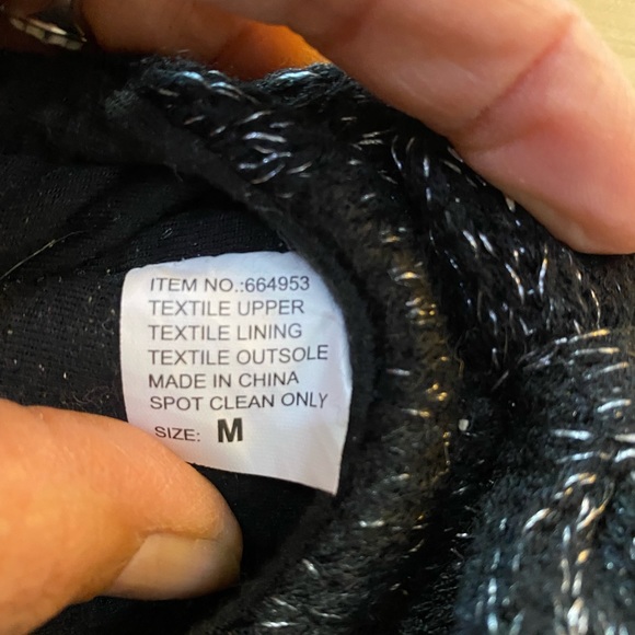 Knit Suede-soled Slippers - Picture 4 of 4